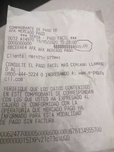 Recuperar envio de dinero