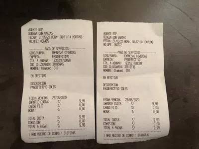 No recibo confirmación de pago