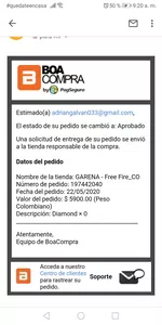 No llega la recarga
