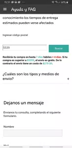 Pedido no enviado de dafiti