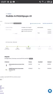 Puppis no hace envió express. y tardan en responder y no te solución
