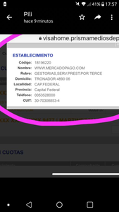 Se está debitando una compra que nunca hice