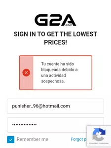 Cuenta bloqueada