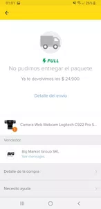 Devolucion de dinero