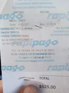 La factura ya está pagada