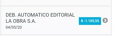 Descuento en mi tarjeta