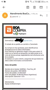 Pago cancelado