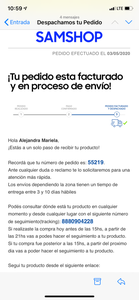 La compra on line me la facturaron y no me llega