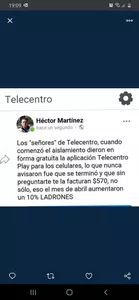 Dar de baja t-play de telecentro