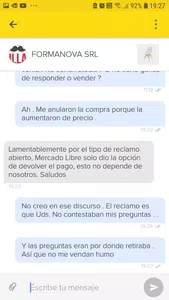 Me anularon una compra de forma unilateral el vendedor