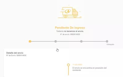 Pedido # 800569745 no recibido