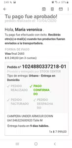 No me llega la compra