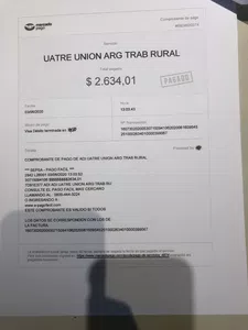 Pague dos veces 4 facturas de uatre