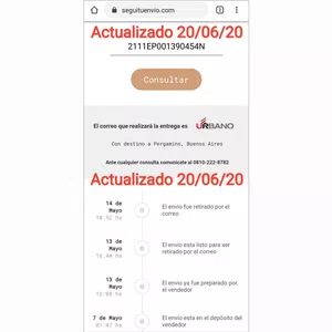 Envío estancado hace 25 días