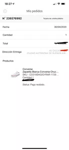 Compra realizada y pago recibido hace más de 36 días sin respuesta