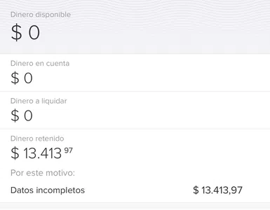 Mercado pago retiene mi dinero