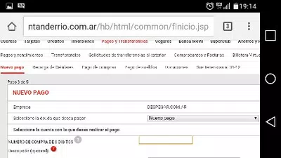 Numero de pago (8/10 digitos)