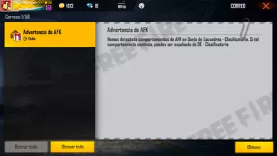 Comportamiento de afk