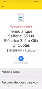La devolución del dinero