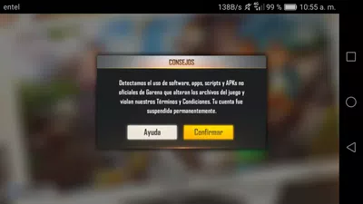 Cuenta suspendida