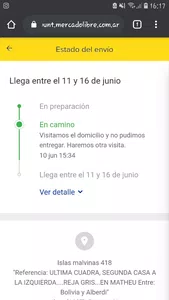 Tengo productos que no me entregan