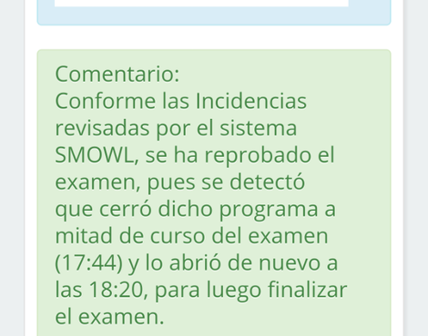 Perjudicada por el sistema de monitoreo smolw