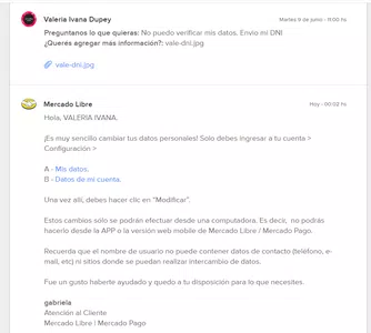 No puedo verificar mi identidad