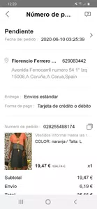 Pedidos cobrados y no entregados, pedidos cancelados de antemano