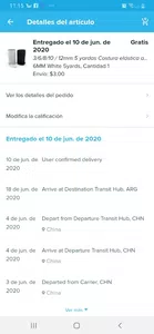 No llego el pedido