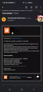 Cancela mis pedidos
