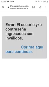 No puedo ingresar a becas progresar