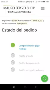 No me llega el pedido