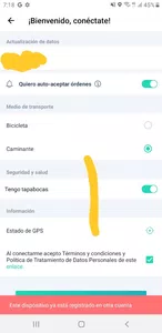 Que mi dispositivo tiene  otra  cuenta