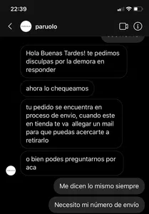 No me envían mi pedido ni me informan cuando llega