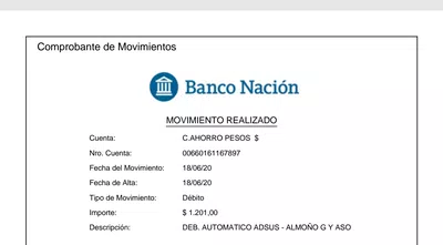 Me llegó un débito que desconozco totalmente