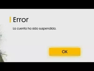 "cuenta suspendida "