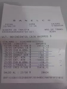 Hay movimientos en mi caja de ahorros, que no corresponden.-