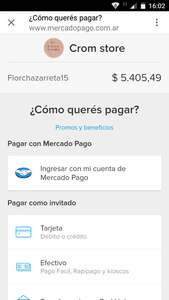 Estafa por compra de mercado pago