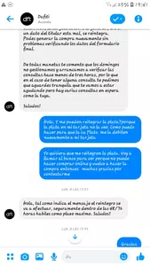 Mail de confirmación de la compra