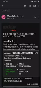 No me llega el producto