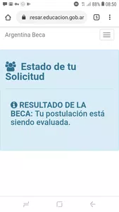 Estado de solicitud