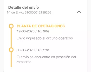 No recibo mi producto y no tiene movimientos