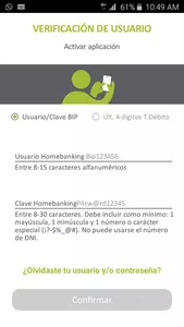 El bloqueo de la cuenta dni