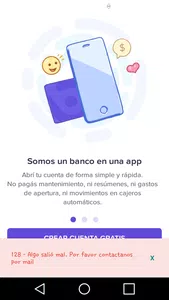 No puedo acceder a mi cuenta brubank (error 128)