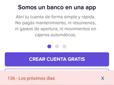 Brubank - validacion de cuenta - error 136. los próximos días