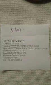 En la tarjeta visa me figura el pago pero no en la empresa