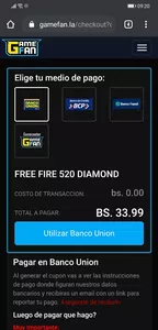 No puedo comprar diamantes de free fire por pagostore