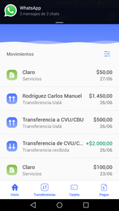 Tengo problemas con una transferencia no recibida