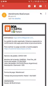 No me ah llegado el producto por cual yo pague