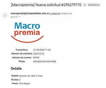 Macro premia no entrega el producto